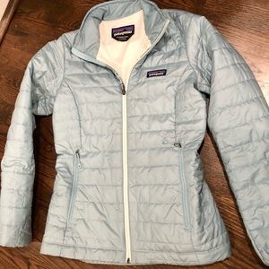 Patagonia Women’s Nano Puff Jacket Coat Ice Blue XS
